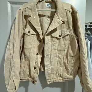 Princess Polly Beige Corduroy Utility Jacket